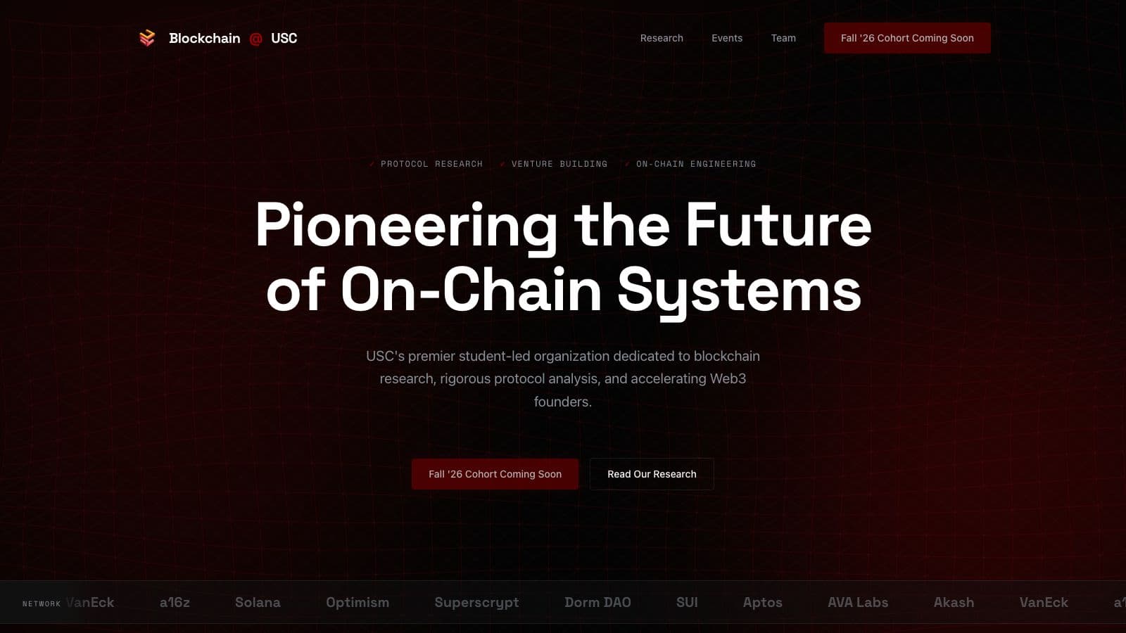 Blockchain at USC — Website Revamp
