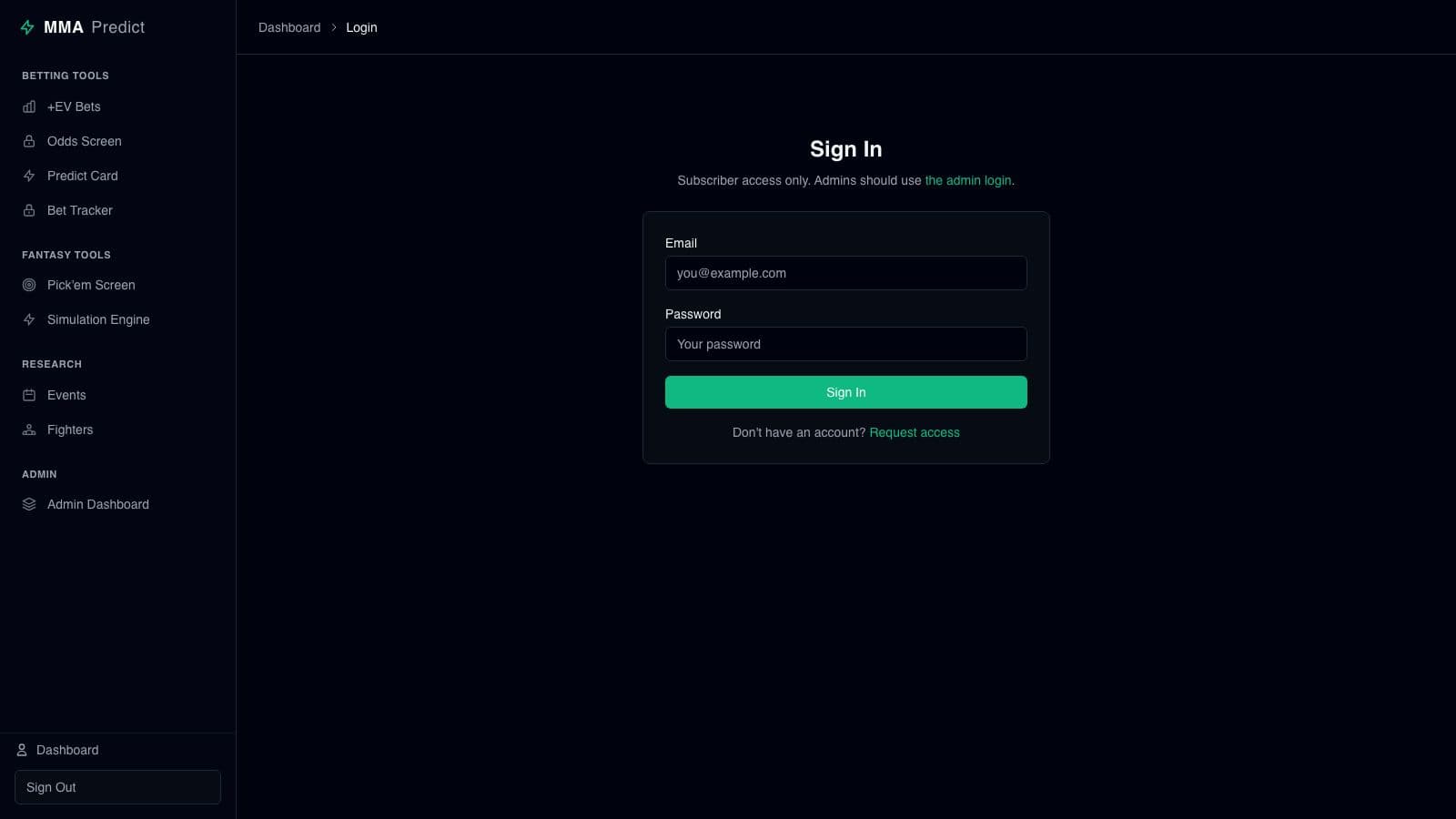 MMA Fight Prediction Model